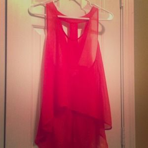 Burnt orange sleeveless top