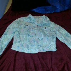 Floral denim jacket Floral denim jacket