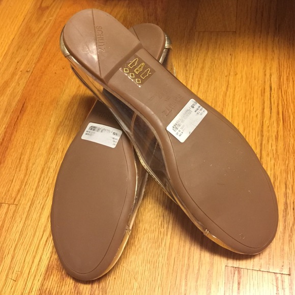 Schutz Metallic Cap Toe Flats - Picture 2 of 3