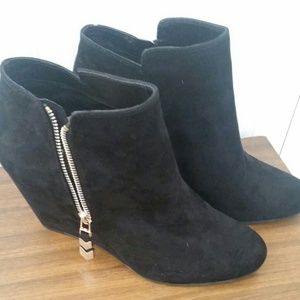 BCBG ankle wedge boots