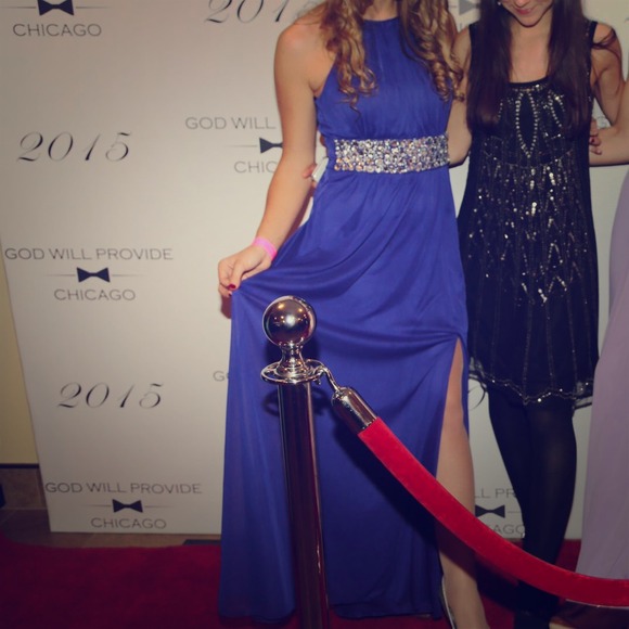 Purple Long Floor Length Dress Gown (: worn once