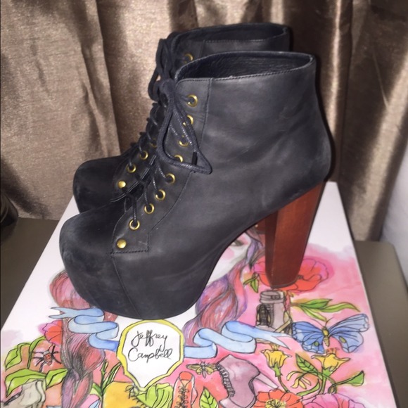 Jeffrey Campbell Lita  black leather