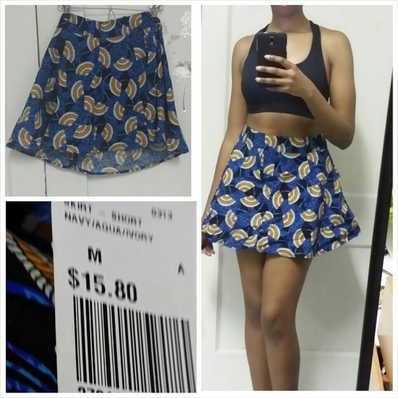 Print Skater Skirt