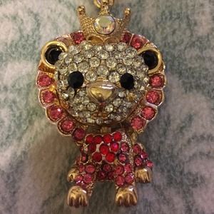Betsey Johnson lion necklace