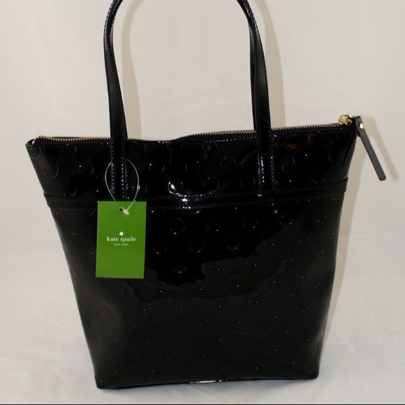 Kate Spade Jeralyn Camellia Street Black Patent - Picture 2 of 4