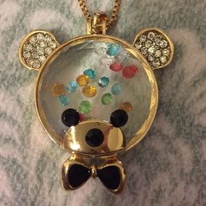 Betsey Johnson bear necklace