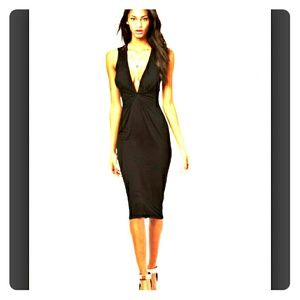 ASOS Deep Plunge Lace Back Dress