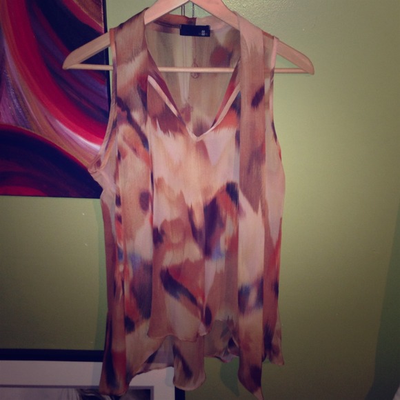 Sheer tank top