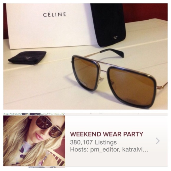 🎁Sold🎁🎉PartyCover Celine Hamptons Sunglasses - Picture 2 of 4