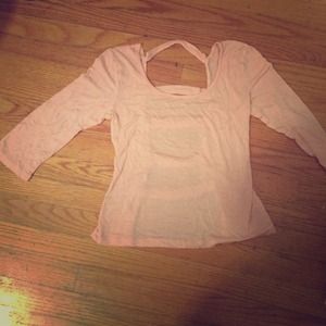 Pink shirt with super cute back detail
