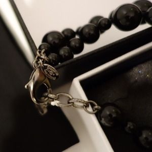 CHANEL Jewelry - New Chanel Double Black Pearl Map CC Necklace rare CHANEL Jewelry - New Chanel Double Black Pearl Map CC Necklace rare