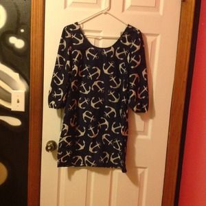 Blue anchor dress