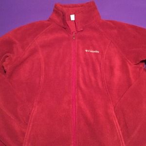 Columbia Burgundy Fleece Jacket