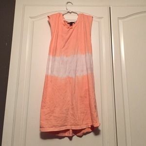 Forever 21 Orange & White cover up