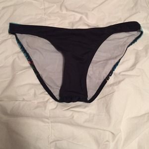Black & Ocean Scene bathing suit bottoms