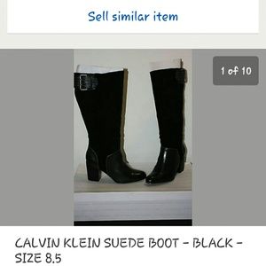 Calvin Klein black boots
