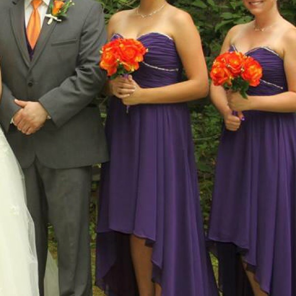Mori Lee Dresses & Skirts - Strapless, Purple Bridesmaids Dress