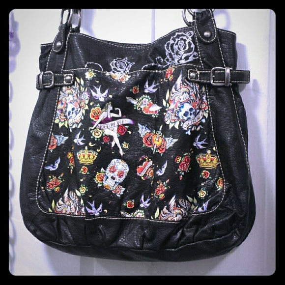 **SOLD ON MERC"* Oversized leather Marc Ecko bag - Picture 1 of 4