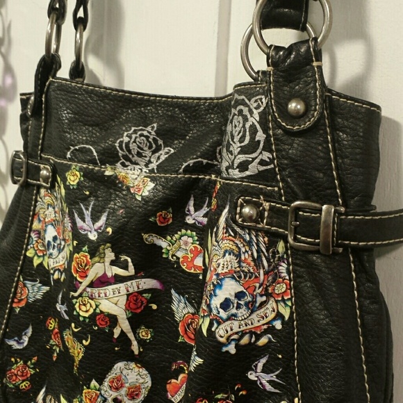 **SOLD ON MERC"* Oversized leather Marc Ecko bag - Picture 2 of 4