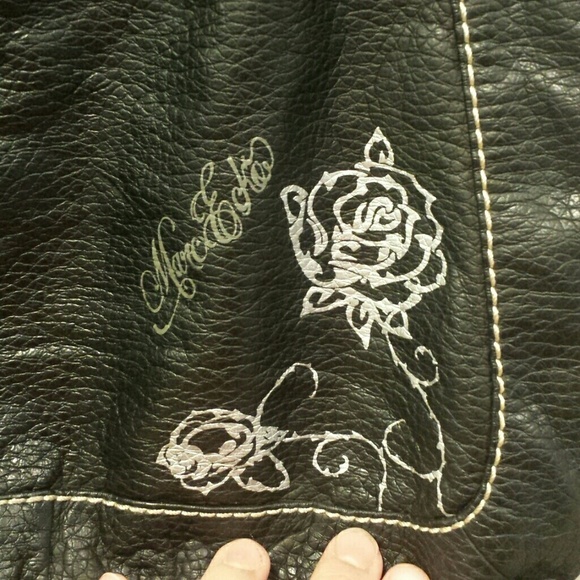 **SOLD ON MERC"* Oversized leather Marc Ecko bag - Picture 3 of 4