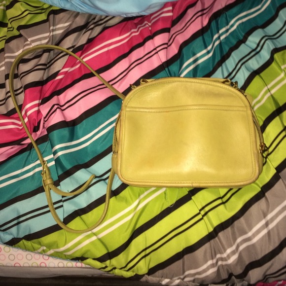 Vintage coach cross over purse
