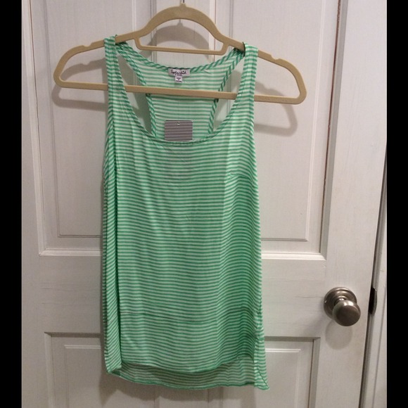 Comfy lime green racer back tank