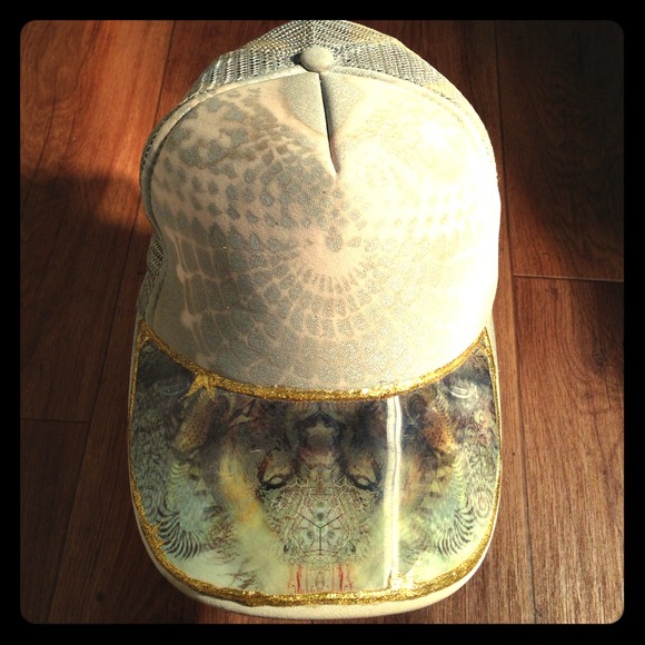 SOLD -Custom Air brushed Holographic Base ball Hat