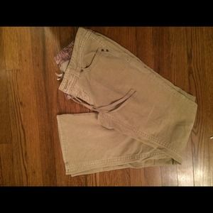 Old navy maternity tan corduroy size 4