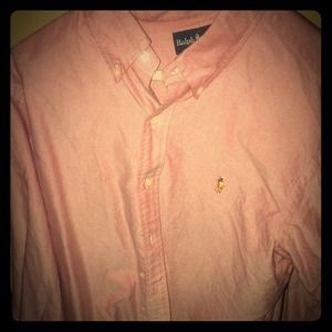 Mens Red polo button down ralph lauren