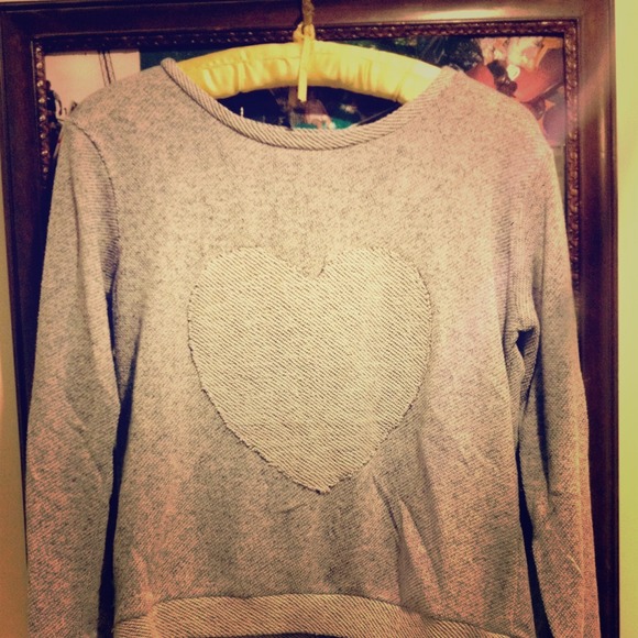 Cutesy heart sweater!