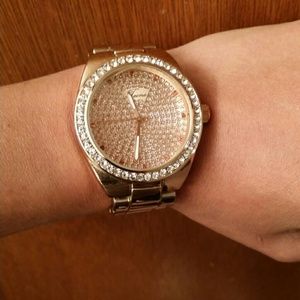 Rose gold watch