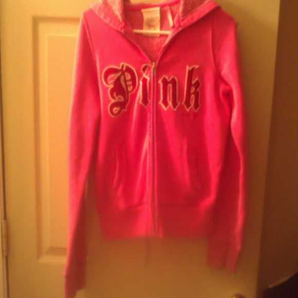 Vs pink zip up jacket