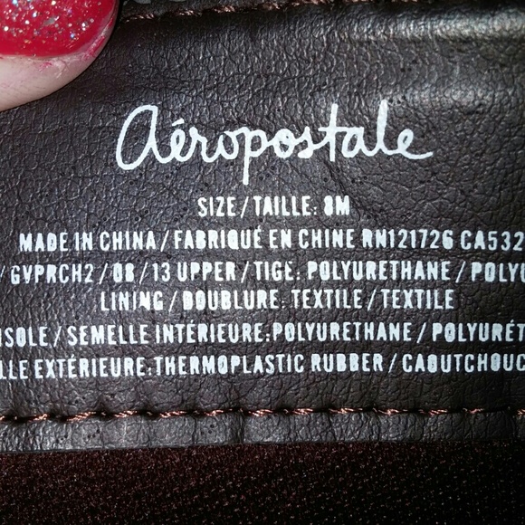 New tall brown leather boots with gold zipper - Picture 3 of 3