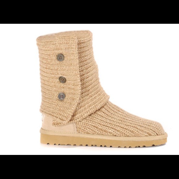 Knit beige uggs