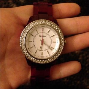 💥REDUCED💥 Authentic Fossil Watch with Pink Band