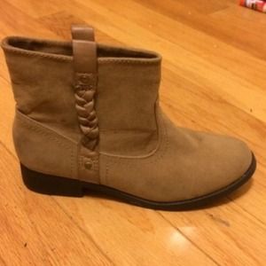 Tan ankle boots