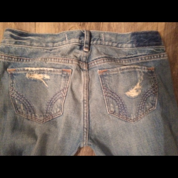 Hollister jeans with holes