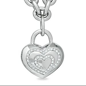 ! heart diamond bracelet!