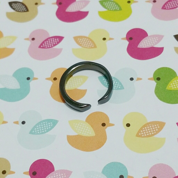 MIDI RING IN GUNMETAL SIZE 4.5