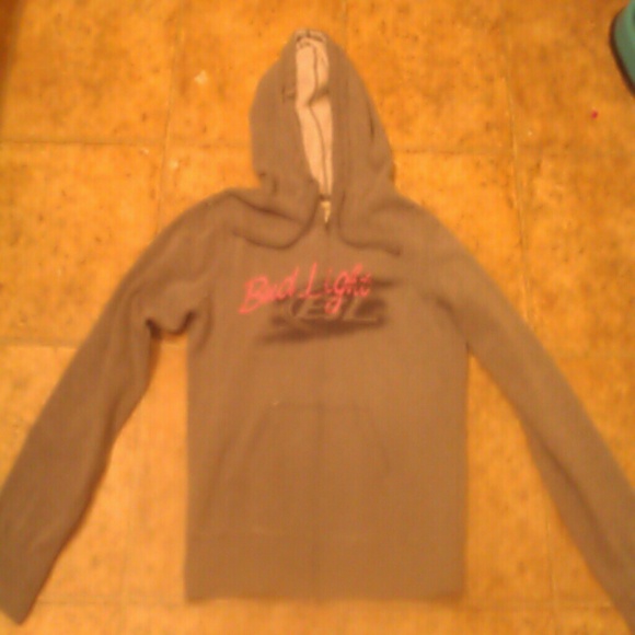 Gray budlight zip up jacket
