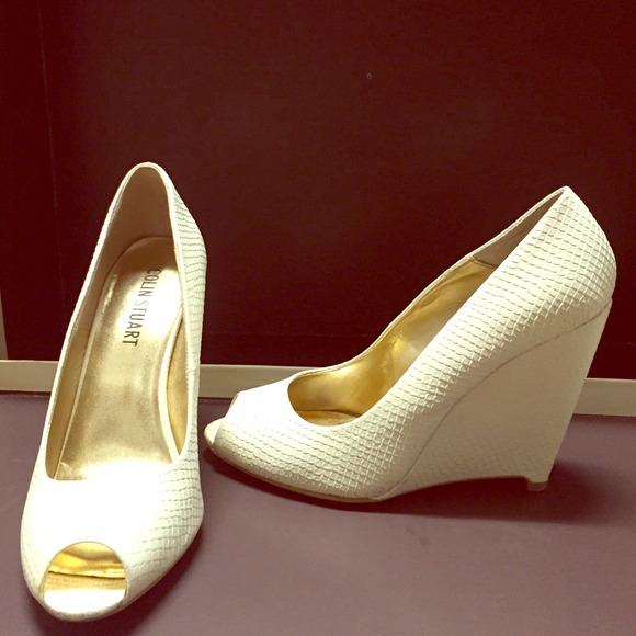 Colin Stuart Peep-toe wedges