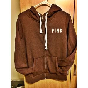 NWOT Victoria Secret PINK maroon funnel hoodie