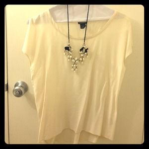 Club Monaco sheer silk blouse