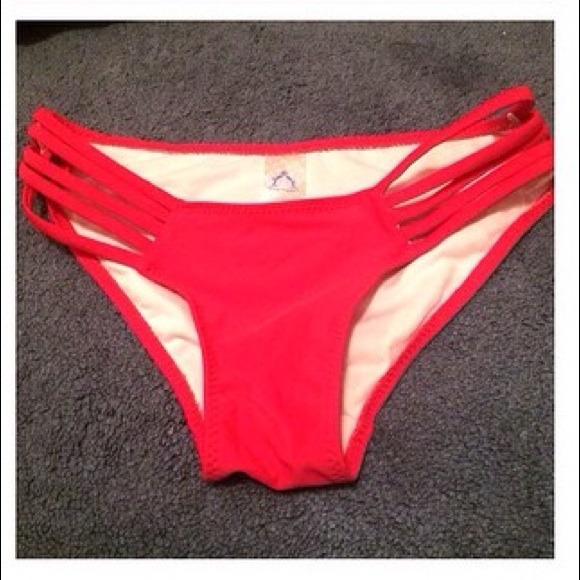 red bikini bottom