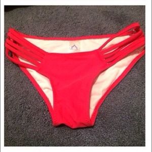 red bikini bottom