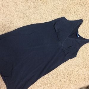 Black organic cotton nursing gown