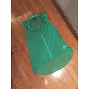 H&M Green Sleeveless Top