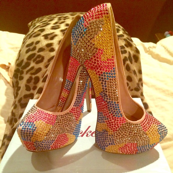 Shoes - Sexy & hot all colored rhinestone heels