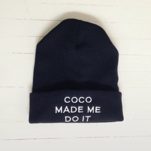 coco made me do it beanie