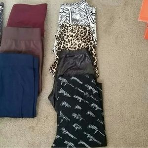 Blue maroon and cheetah bundle